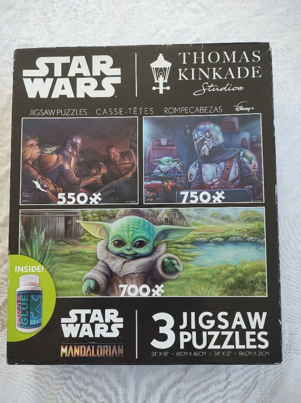 Ceaco Star Wars The Mandalorian 3-Pack Jigsaw Puzzles - Green Missing